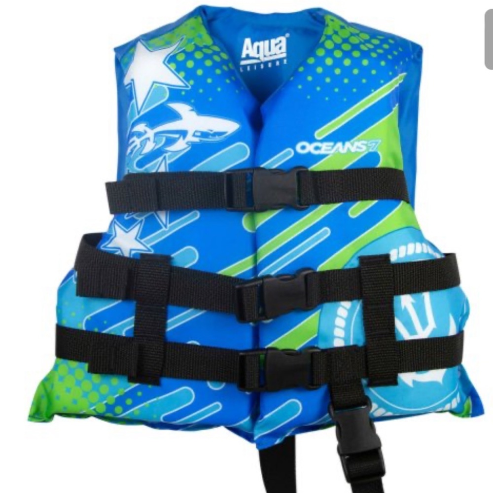 Unisex life jacket/vest. Aqua Leisure® CGA15470BLP3 Ocean 7 Type III USCG